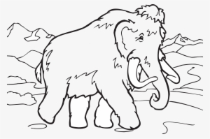 This Free Icons Png Design Of Coloring Book Mammoth #1303996