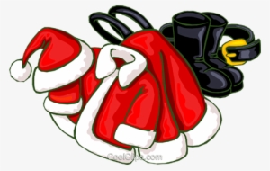 Santa Suit Royalty Free Vector Clip Art Illustration - Clip Art #1303999