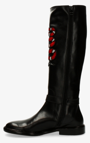 Boots Sally 59 Black Embrodery Snake New Hrs Thick - Boot #1304030