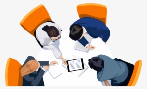 Business People Sitting On A Table Looking At A Tablet - Cap Digital #1304255