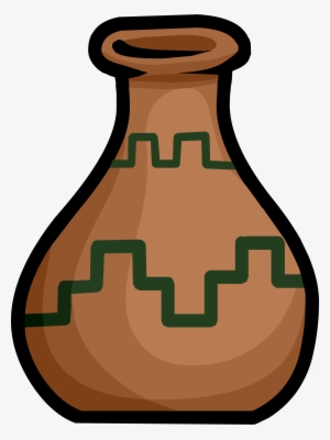 Terracotta Vase - Png - Vase Club Penguin Png #1304363