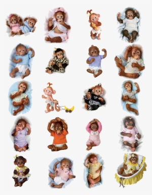 Monkey Baby Doll - Realistic Baby Monkey Doll: Baby Zachary By Ashton #1304545