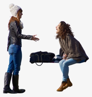 Women Talking Png Svg - Persona Sentada De Lado Png #1304936