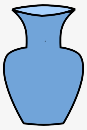 Blue Flower Vase Svg Clip Arts 396 X 595 Px #1304957