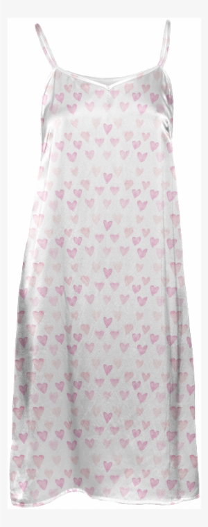 Watercolor Hearts Slip Dress $114 - Nightgown #1305230