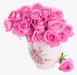 Beautiful Flower Vase With Flowers Png Download - Gracias Por Tan Hermoso Mensaje #1305396
