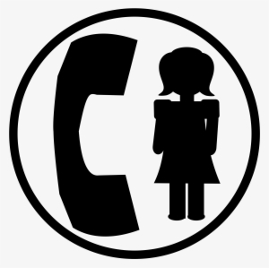 Telephone Symbols Clipart - Women Helpline Icon Png #1306447