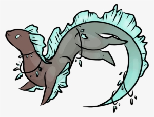 Siren Swam Over, Afraid Of The Big Boss And She Hit - Cartoon #1307853