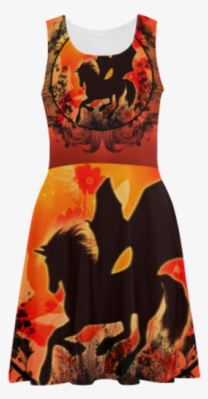 Wonderful Black Unicorn Silhouette Atalanta Sundress - Wonderful Black Unicorn Throw Blanket #1308866