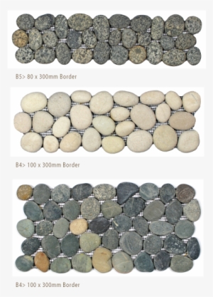 Pebble Borders - » - Stone Pebble Border Tile #1308910