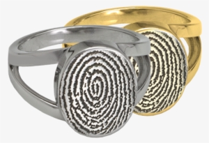 Kin & Pebble - Pet Print Jewelry: "v" Ring With Actual Noseprint #1309290