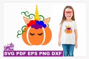 Unicorn Pumpking With Candy Svg Dxf Eps Png Pdf Files - Scalable Vector Graphics #1309452