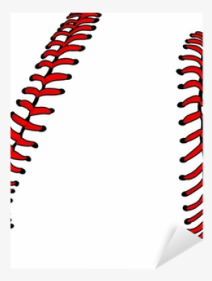 Baseball Laces Or Softball Laces Vector Image Sticker - Basesball Laces #1309559