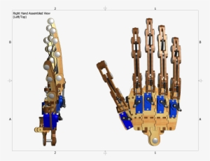 Right Hand Assembly Left-top - Roy Robot Hand #1309672