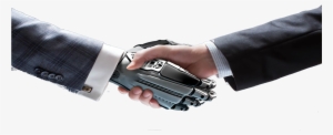 04 Apr Robotic Process Automation - Robot And Human Hand Shake Png #1309677