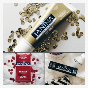 Win Janina Luxury Teeth Whitening Hamper - Janina Maxiwhite Intensive Whitening Strips (14 Strips) #1310206