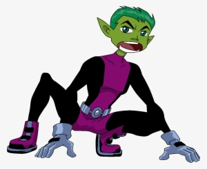 Beast Boy Crouch Pose - Teen Titans Beast Boy Transparent #1311951