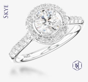 Round Brilliant Cut Platinum Cluster Diamond Band - Princess Cut #1313238