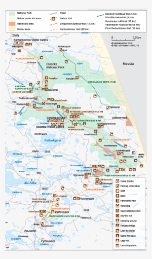Winter Trails - Oulanka Karhunkierros Kartta #1313524
