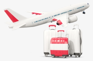 Luggage With Airplane - Airplane With England Flag #1313876
