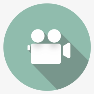 Video Camera Icon R - Music Notes Icon Round #1313974