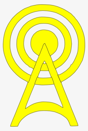 How To Set Use Yellow Radio Tower Icon Clipart #1314738