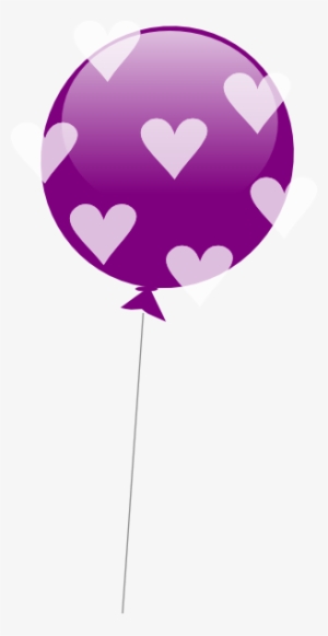Violet Clipart Balloon - Purple Balloons Clipart #1314979