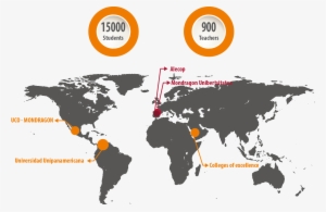 Mei International Educational Centers - World Map #1315150