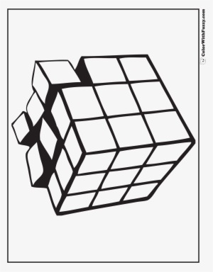 3d Geometric Coloring Page Main Image - 3d Coloring #1315939