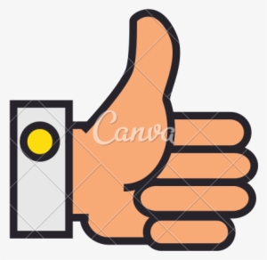 Thumbs Up Hand Vector Icon - Hand #1316318