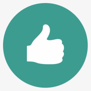 Icon Thumbs Up - Teal Location Icon #1316419