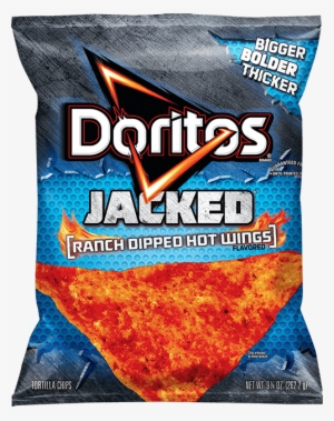 Doritos® Jacked™ Ranch Dipped Hot Wings Flavored Tortilla - Doritos Ranch Dipped Hot Wings #1316494