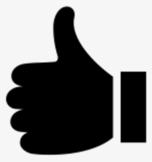 Thumbs Up Black Icon #1316574