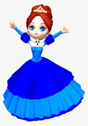 Queen Clipart Blue - Blue Princess Clip Art #1317085