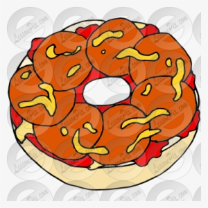 Bagel Cliparts - Pizza Bagel #1318485