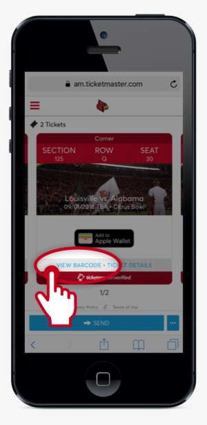 Swipe Right To View All Of Your Tickets For The Event - Parking #1318489