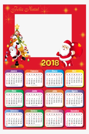 Molduras Calendário 2018 Tema De Natal #1318868
