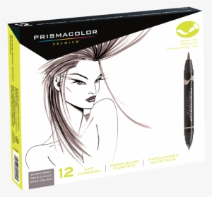 Prismacolor Premier Brush Marker Set Of 12 Warm Gray - Prismacolor Premier Marker Drawings #1319012