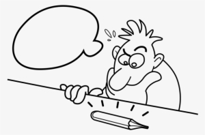 Cartoon Drawing Person Stick Figure Free Commercial - Man Thingking Cartoons Transparent #1319014