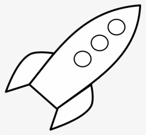 Cartoon Rocket Ship Clipart - Space Rocket Clip Art White #1319325