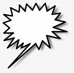 Speech Speech Bubble, Speech Balloon, Balloon, Bubble, - Spiky Speech Bubble Png #1319376