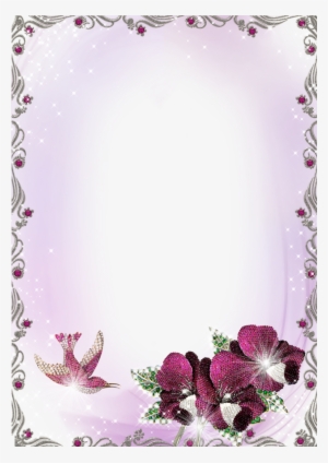 Download Purple Border Frame Png Clipart - Large Borders And Frames #1319458