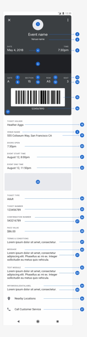 Google Pay Api For Passes Boarding Pass Template - Google Pay #1319774