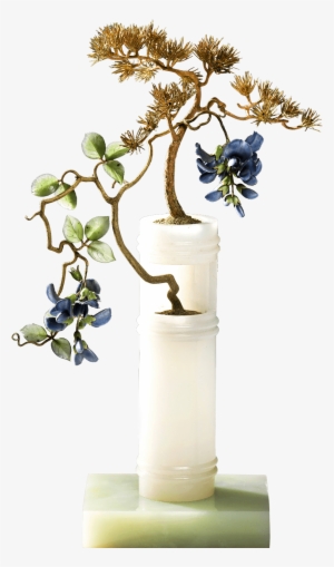 Pine Entwined With Wisteria, 1917 Peter Carl Fabergé, - Peter Carl Fabergé #1320659