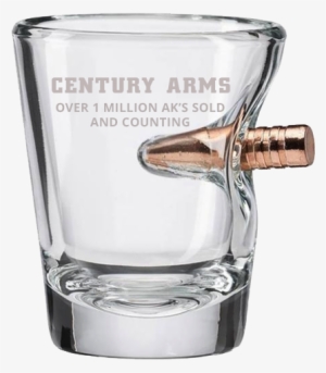 Benshot Shot Glass With Bullet - Handmade #1320743