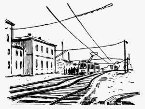 Railroad Clipart Train Scene - Train #1320887