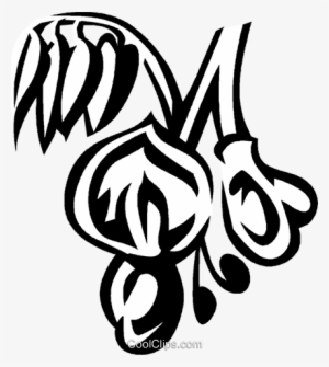 Wisteria Royalty Free Vector Clip Art Illustration - Illustration #1321480