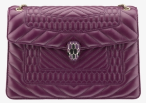 Flap Cover Bag Serpenti Forever In Wisteria Jade Nappa - Bvlgari Serpenti Forever Leather Shoulder Bag #1321622