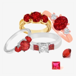 Ruby Three Stone Ring #1321670
