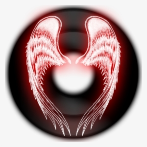 Black Dock With Red Wings - Red And Black Circle Png #1321878